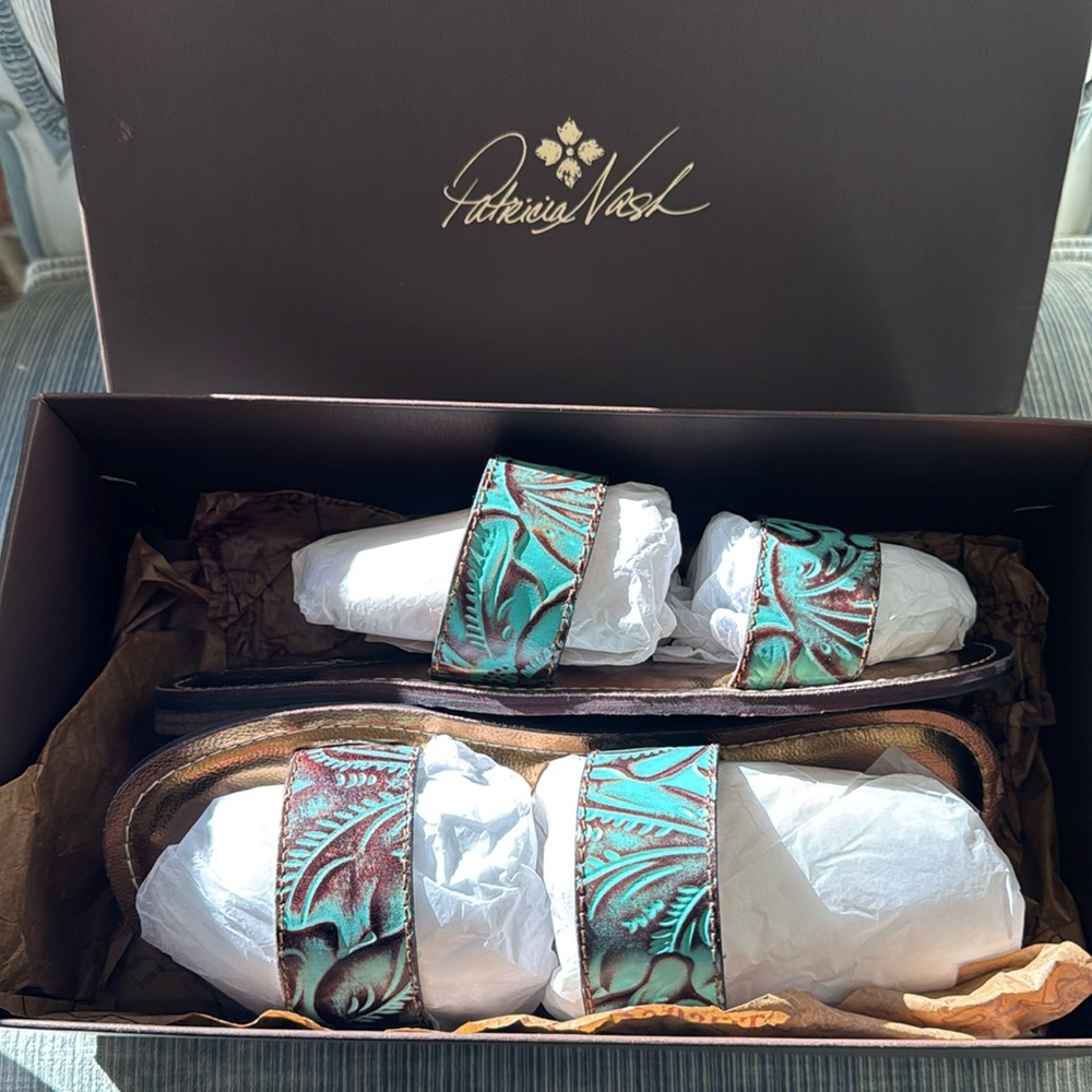 Like New Patricia Nash “Flair” Sandals - Picture 2 of 9